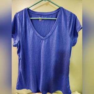 St john's bay blue 2xl v neck tee